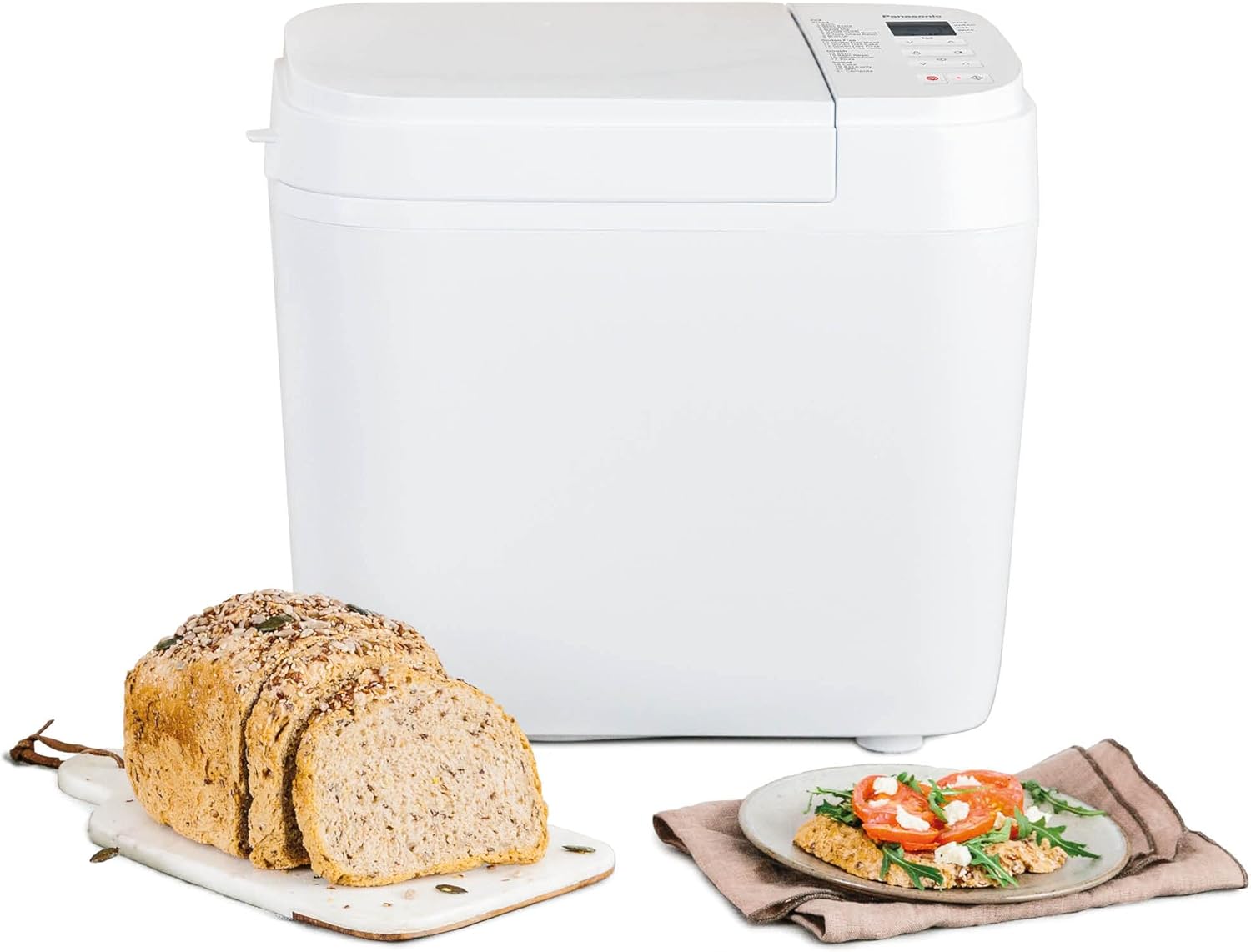 Panasonic SD-YR2550SXE Automatic Bread Maker, Raisin, Nut and Yeast Dispensers, 31 Auto Programs, Dual Temperature Sensor, 13 Hour Digital Timer, LCD Display, Silver