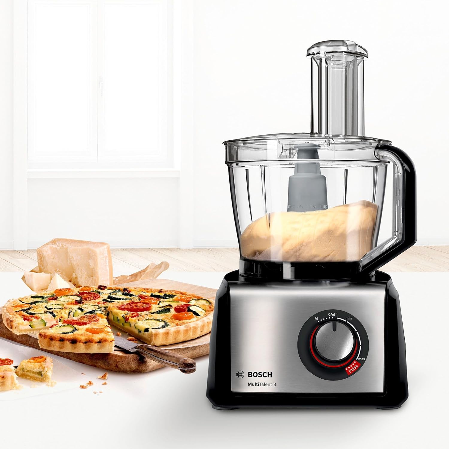 Bosch MultiTalent 8 MC812M844 – Robot de cuisine polyvalent avec plus de 50 fonctions – 1250 W – Grande capacité de 3,9 L – Couleur : Noir