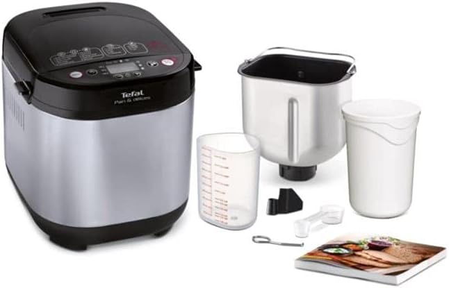 Tefal PF240E38 Bread Maker, Black/Stainless Steel