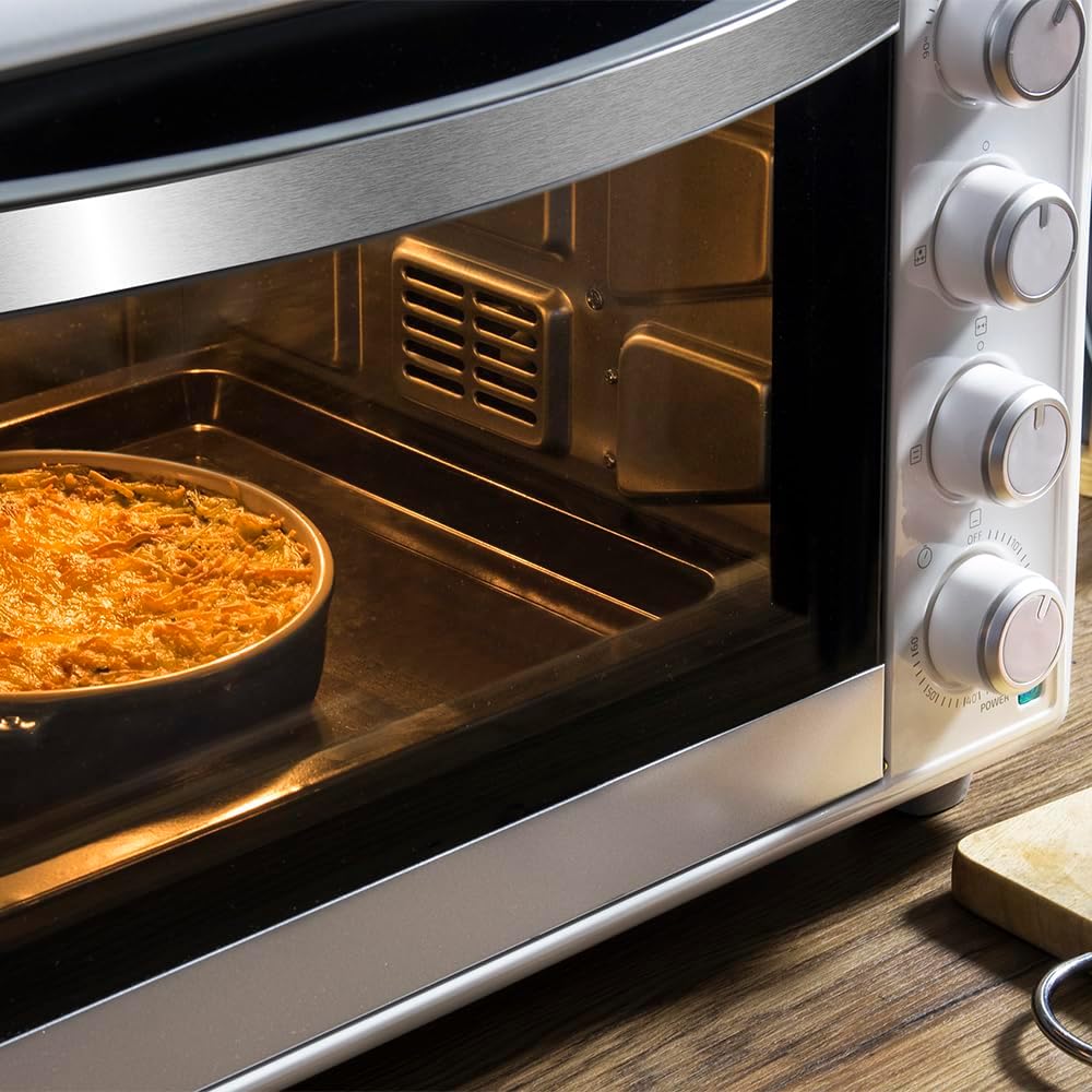 Cecotec Bake&Toast 4600 Black Gyro Countertop Oven, 46 L, 2000 W, 12 Combinable Heating Functions, Includes Rotating Spindle, Crumb Catcher Tray.