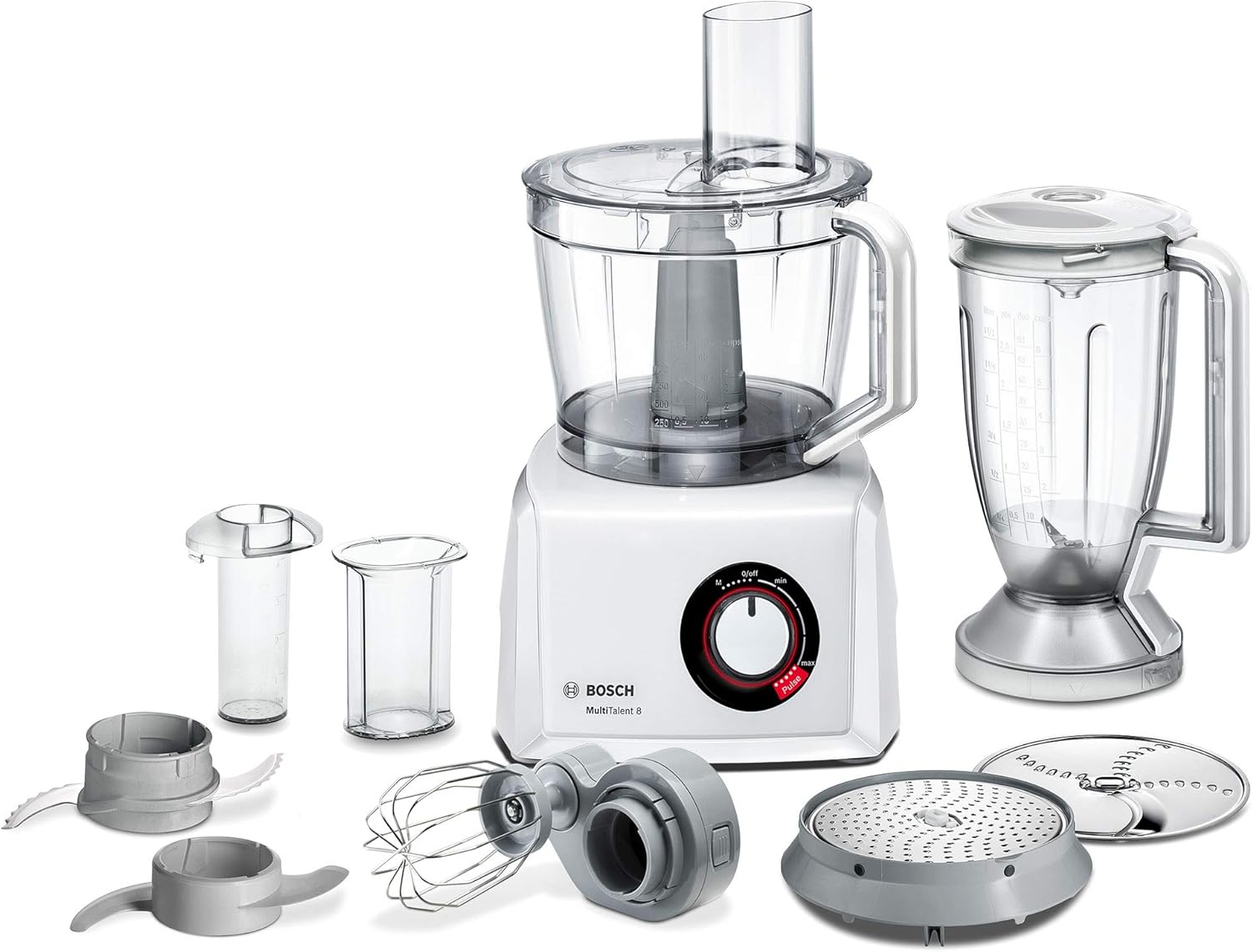 Bosch MultiTalent 8 MC812M844 – Robot de cuisine polyvalent avec plus de 50 fonctions – 1250 W – Grande capacité de 3,9 L – Couleur : Noir