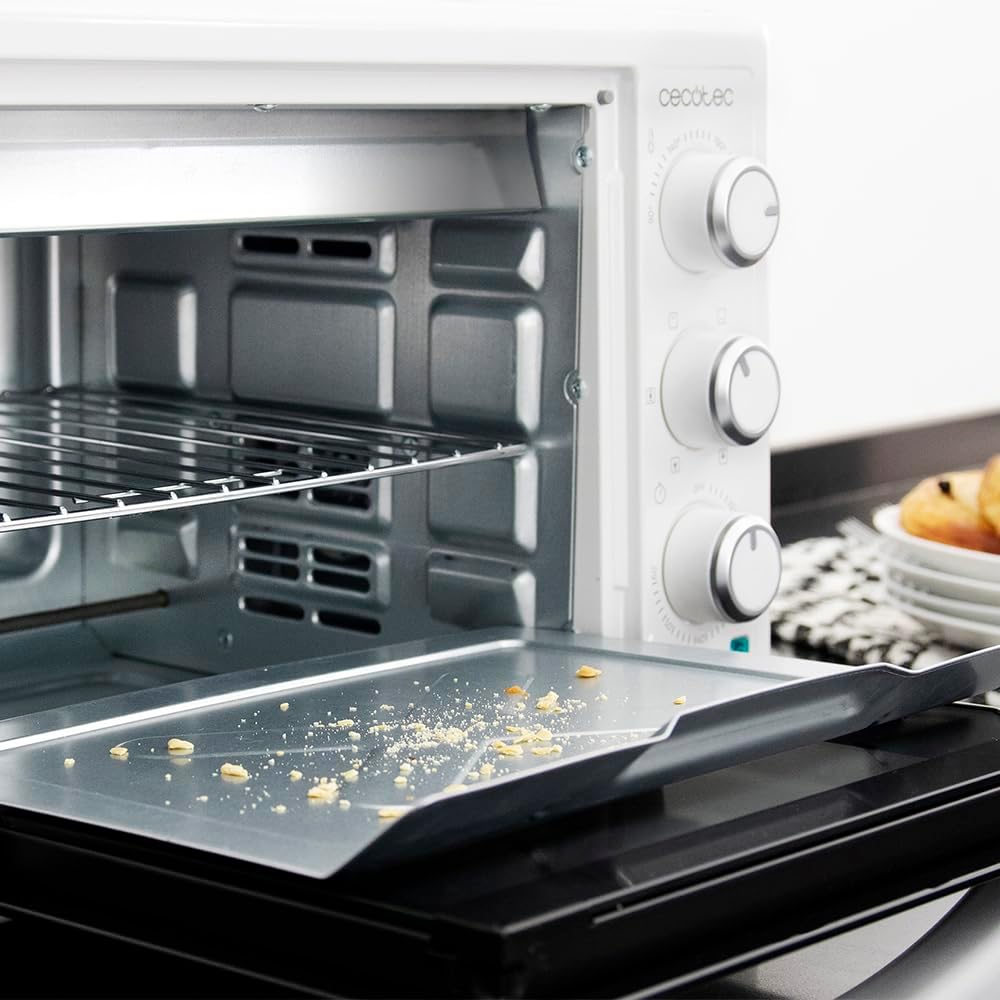 Cecotec Bake&Toast 4600 Black Gyro Countertop Oven, 46 L, 2000 W, 12 Combinable Heating Functions, Includes Rotating Spindle, Crumb Catcher Tray.