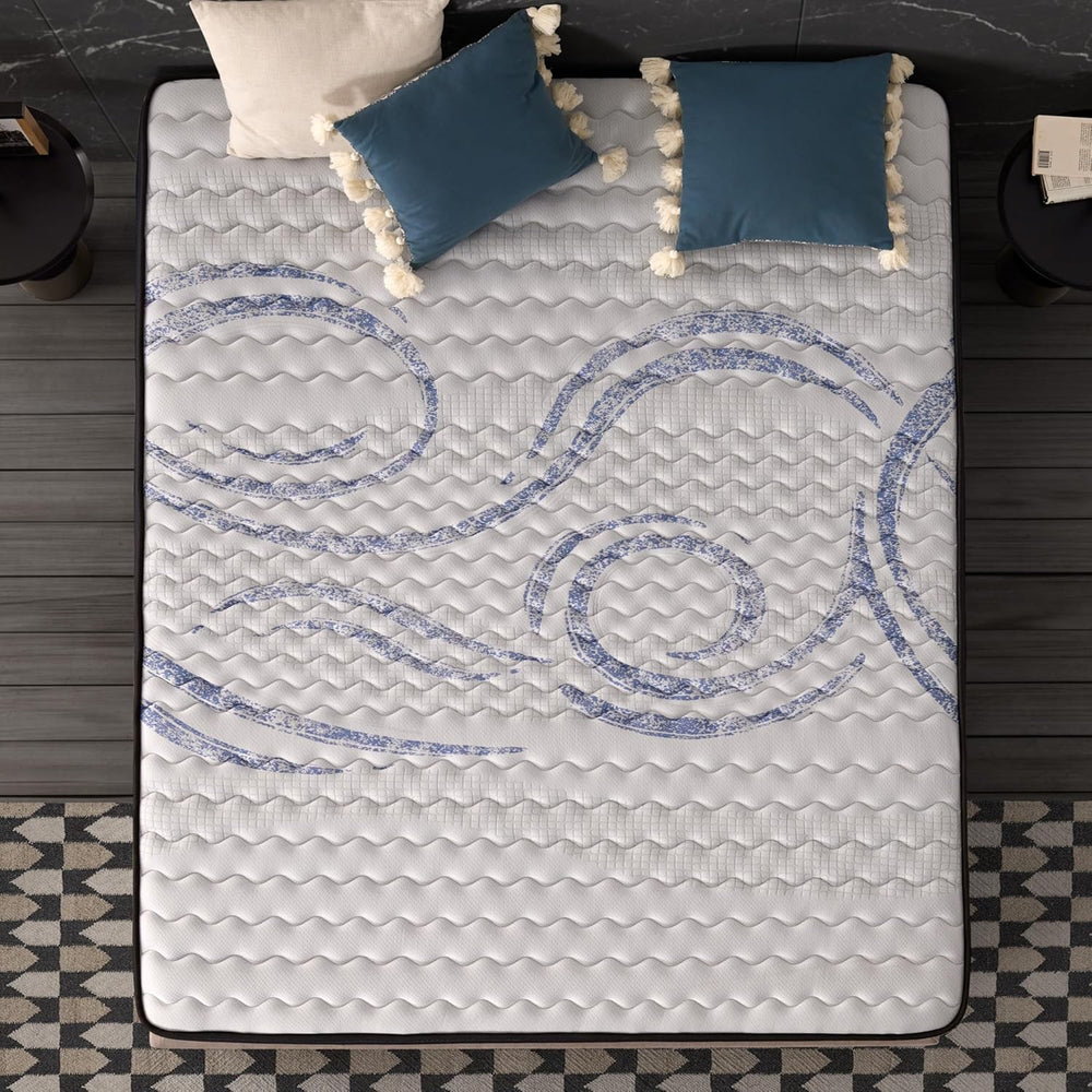 NATURALEX - Matelas PerfectSleep 180x200 - Épais 30 cm - Soutien Mousse à mémoire de Forme - Accueil Blue Latex - Confort Ferme - Respirant - 7 Zones - Réversible - Haute Densité - Fabriqué en Europe
