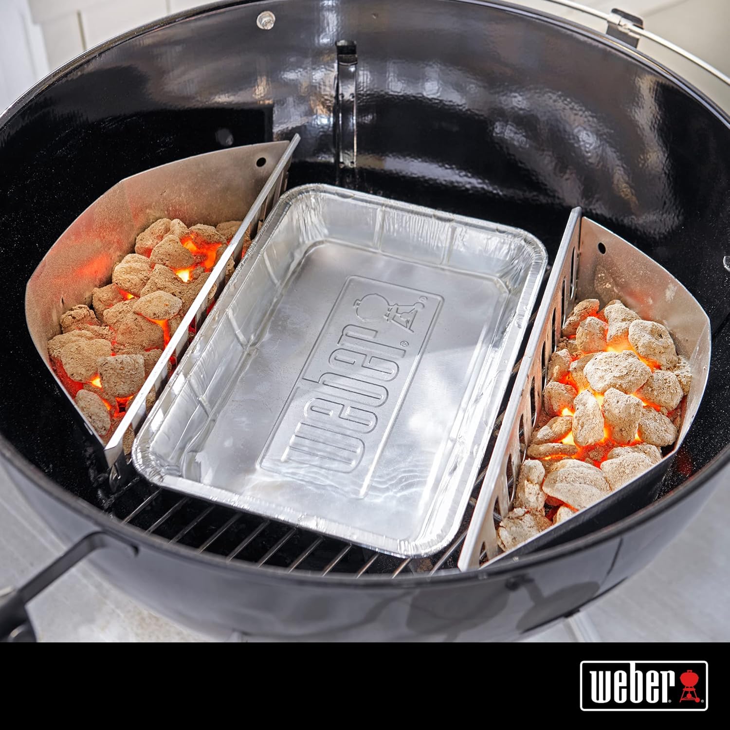 Weber Q1400 Barbecue électrique, surface de cuisson 43 x 32 cm, nomade, grille en fonte émaillée divisée en 2 parties, couvercle et cuve en fonte d'aluminium - Gris foncé (52020053)