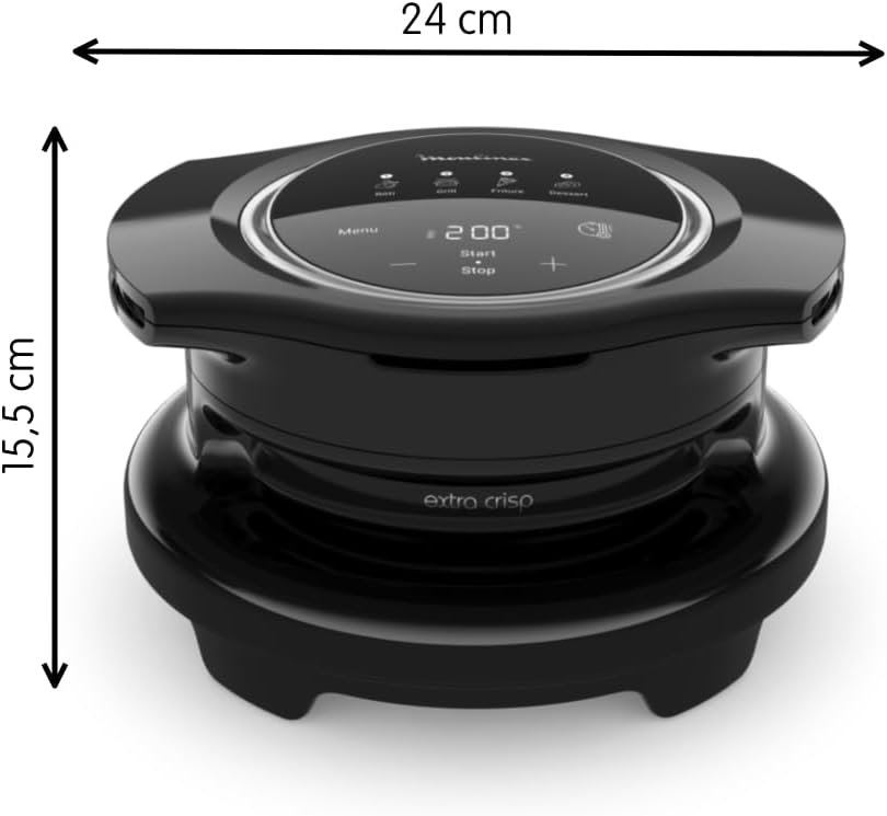 Moulinex Cookeo Mini Smart High Pressure Multicooker, 3L, 2 People, 150 Built-in Recipes, Unattended Cooking, Step-by-Step Guide, Compact, Moulinex App CE880410