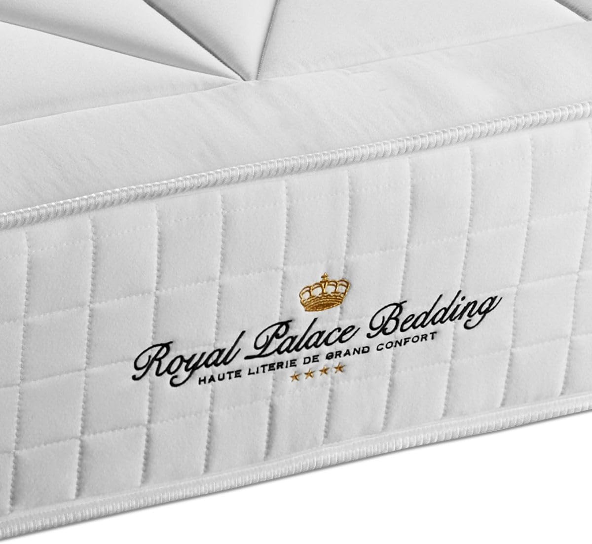 Royal Palace Bedding Windsor Pocket Spring Mattress + Memory Foam Maxi Thickness 140 x 190 cm | Thickness: 26 cm | Comfort: Balanced