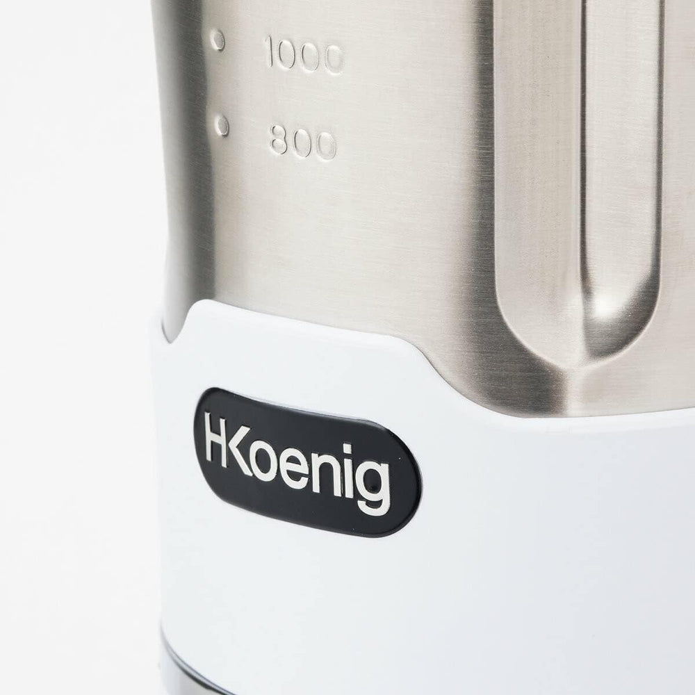 H.Koenig Soup Maker Blender Chauffant 1.7L MXC36, Bol Inox, 2 Programmes de Cuisson, Polyvalent, 3 Vitesses Pulse, Chauffage jusqu'à 100°C