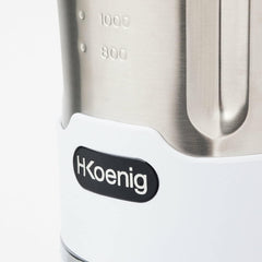 H.Koenig Soup Maker Blender Chauffant 1.7L MXC36, Bol Inox, 2 Programmes de Cuisson, Polyvalent, 3 Vitesses Pulse, Chauffage jusqu'à 100°C