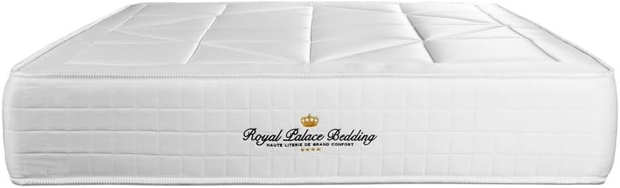 Royal Palace Bedding Windsor Pocket Spring Mattress + Memory Foam Maxi Thickness 140 x 190 cm | Thickness: 26 cm | Comfort: Balanced