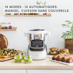 MOULINEX COMPANION XL Multifunctional Robot Cooker Bowl 4.5L 12 Programs Auto Soups Gazpacho Kitchen Robot Mixer Chopper Kneader 1550W HF80CB10