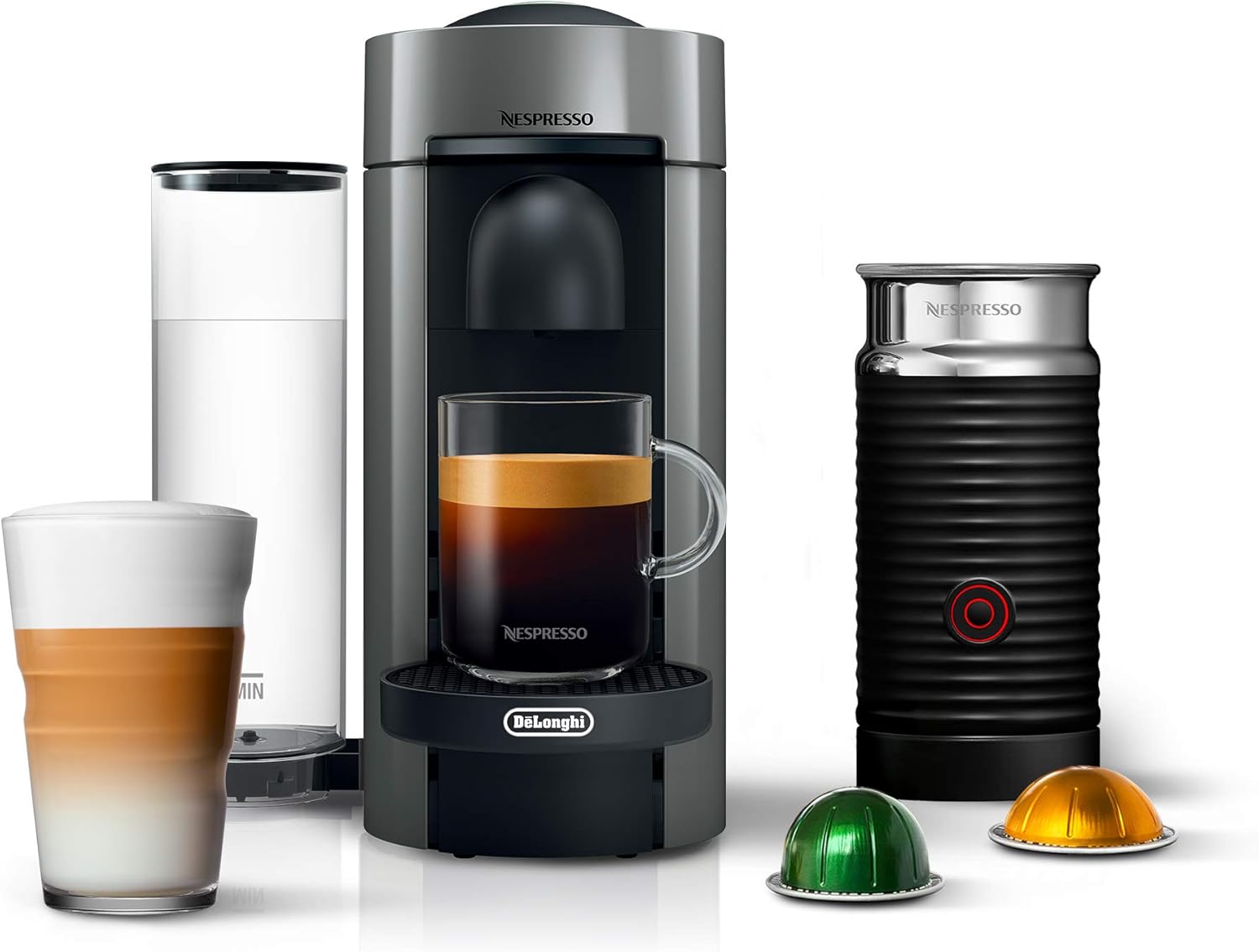 Nespresso Vertuo Plus Coffee and Espresso Maker By De'Longhi, Ink Black