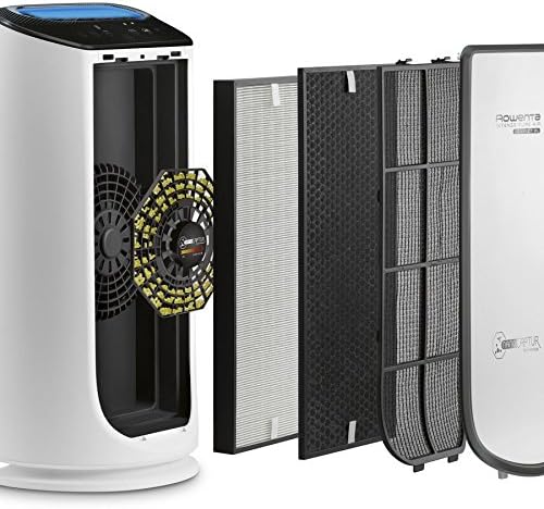 Rowenta, Air Purifier, Silent, Connected, 4 Filtration Levels, Treatment of Allergens and Fine Particles, Intense Pure Air Connect XL, White PU6080F0