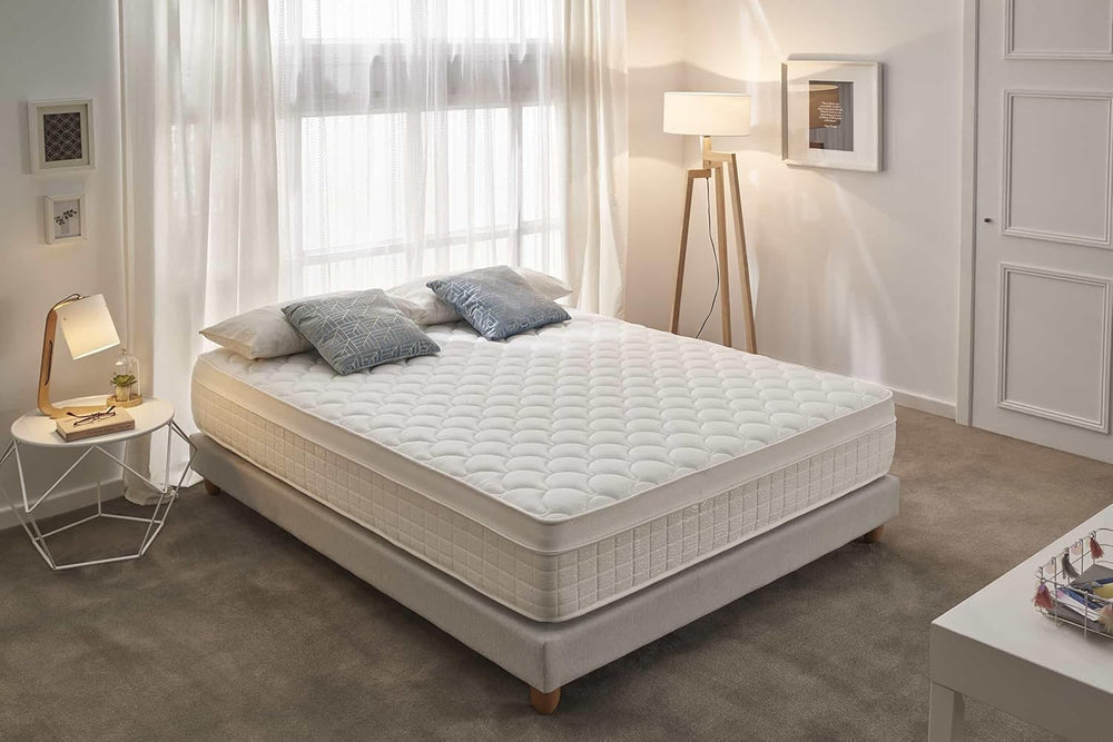 Moonia - Matelas Ressorts Ensachés 135 x 190 cm - Grand Lit - Matelas de Haute Durabilité - Matelas Anti-acariens - Modèle Box Spring Premier
