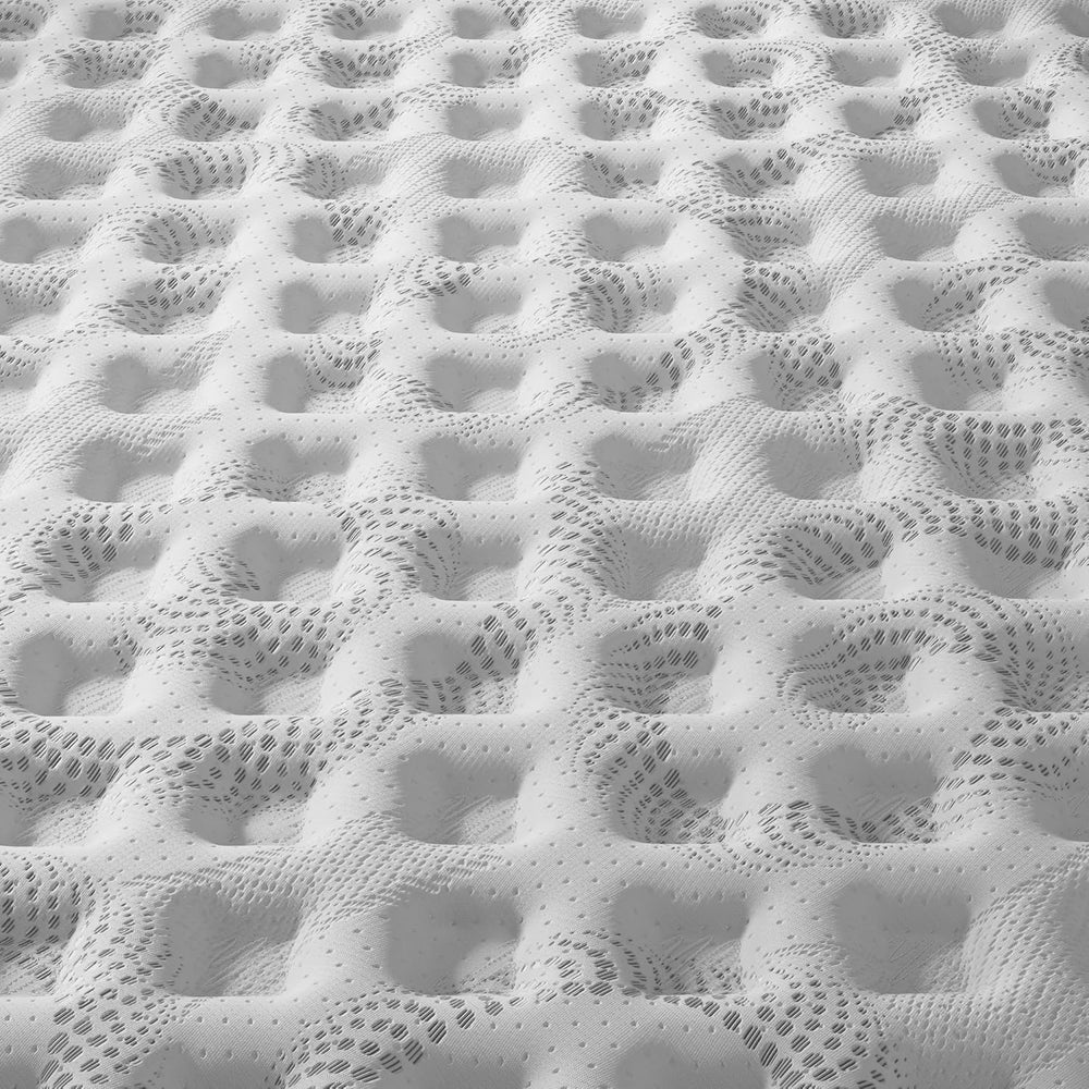 sensoreve November- Matelas Elekctra 140x190cm- Épaisseur 30cm- Hybride: Ressorts ensachés+Mousse Mémoire de Forme - Soutien Tonique & indépendance de Couchage-Label SANITIZED(Anti bactérien/acarien)