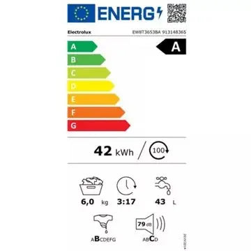 Lave linge top ELECTROLUX EW8T3653BA