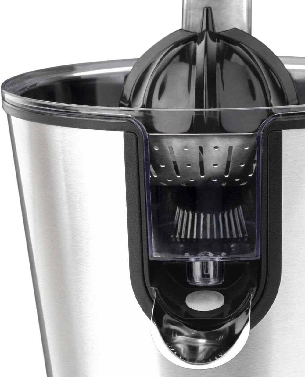 H.Koenig AGR80 160W Professional Electric Citrus Juicer Stainless Steel Lever and Filter Drip Free BPA Free Dishwasher Safe Parts