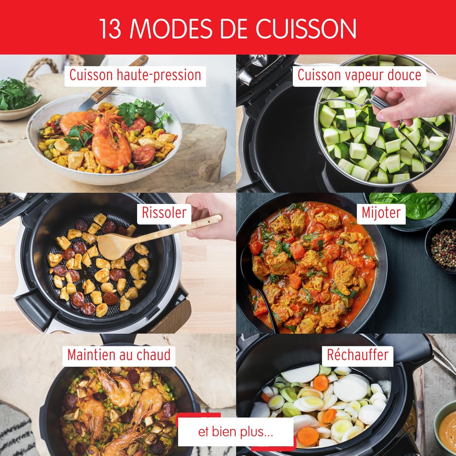 Moulinex Cookeo Touch Wifi Multicuiseur intelligent, Cuve 6 L, Haute pression, Guide pas à pas, 250 recettes intégrées, Application Moulinex CE902800, Noir