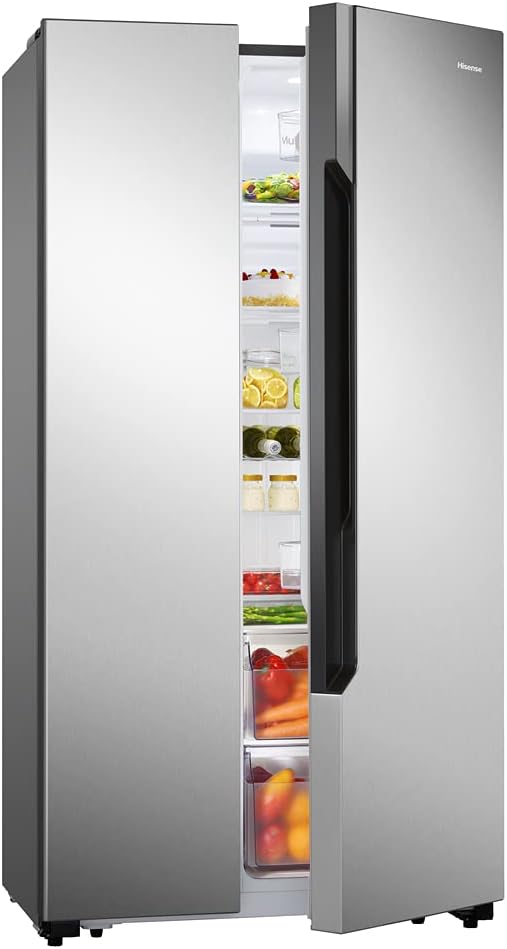 Hisense RS670N4BC2 frigo américain Autoportante 521 L E Acier inoxydable