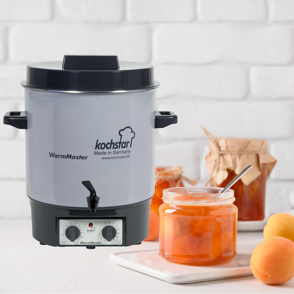 Kochstar K99104035 Electric Sterilizer with Thermostat and Tap 27 Litres 50 x 46.5 x 37 cm Grey