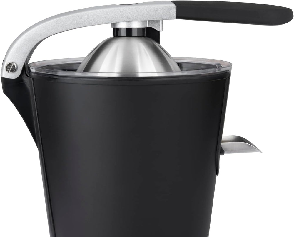 H.Koenig AGR80 160W Professional Electric Citrus Juicer Stainless Steel Lever and Filter Drip Free BPA Free Dishwasher Safe Parts