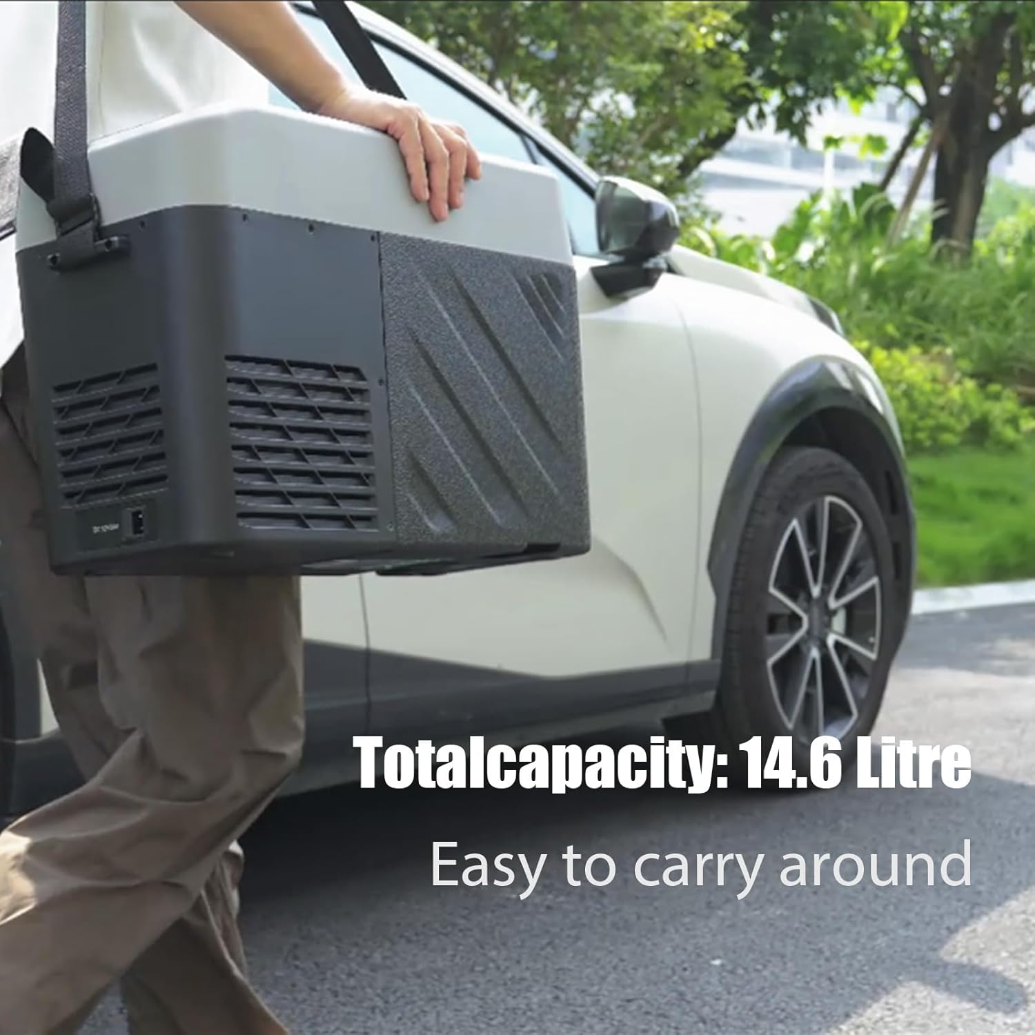 Alpicool LGMP8 8L Glaciere Portable Réfrigérateur Voiture Camping Congélateur 12/24V Mini Frigo pour Maison, Bureau ou Pique-Nique en Plein Air/ -20 à 20℃(Batterie Non Incluse)