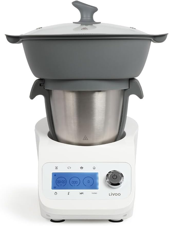 LIVOO Super Cooker, 12 fonctions, Bol 3.5L, Accessoires inclus