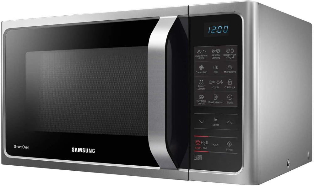 Samsung Four à micro-ondes combiné MC28H5013AS, 1400 W, 28 litres, argent