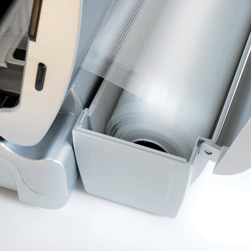 CASO VC300 Vacuum Sealer 8x Longer Freshness, Double Welding, Adjustable Vacuum Thickness, with Film Box, Cutter, 2 Rolls of Professional Film, Flexible