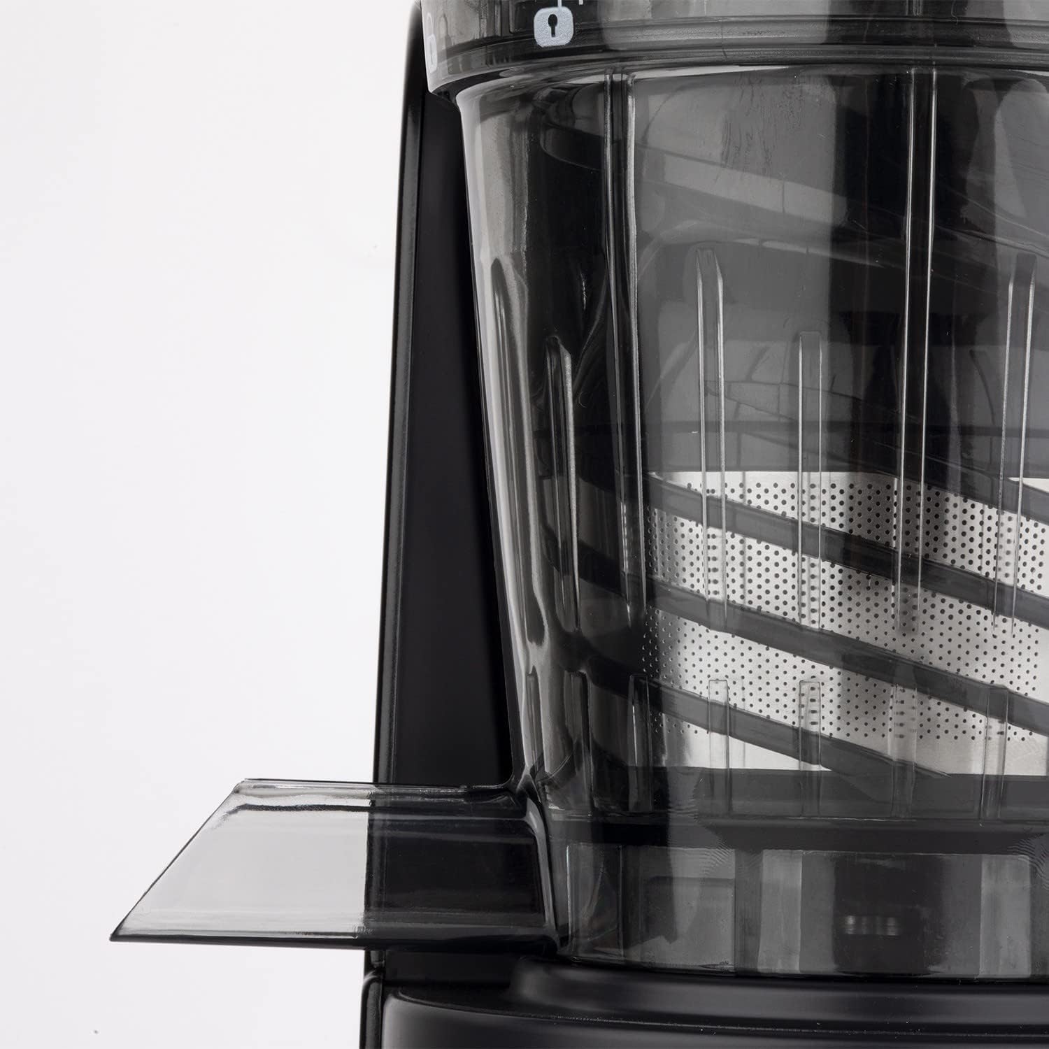 H.Koenig GSX12 Vertical Juice Extractor Stainless Steel Black, Fruit and Vegetable Juice, BPA Free, 82 mm Wide Mouth, Soft Pressure, 1 Litre, 400 W