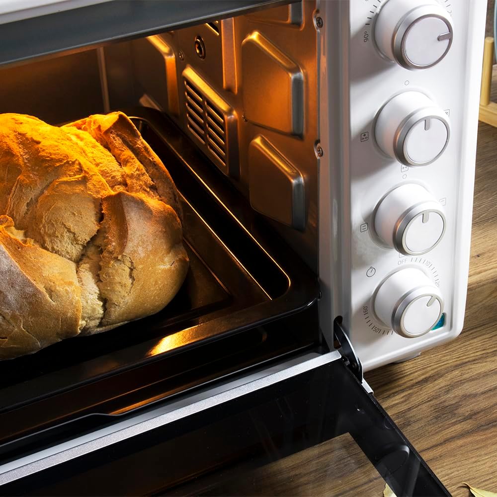 Cecotec Bake&Toast 4600 Black Gyro Countertop Oven, 46 L, 2000 W, 12 Combinable Heating Functions, Includes Rotating Spindle, Crumb Catcher Tray.