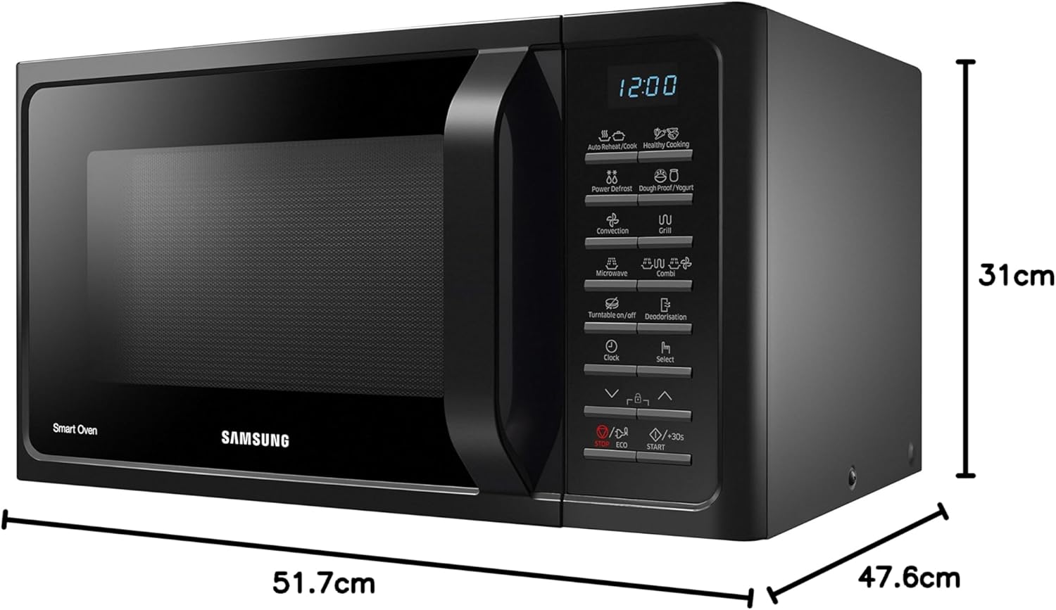 Samsung - Microwave oven 900 W, grill 1500 W, 28 L silver