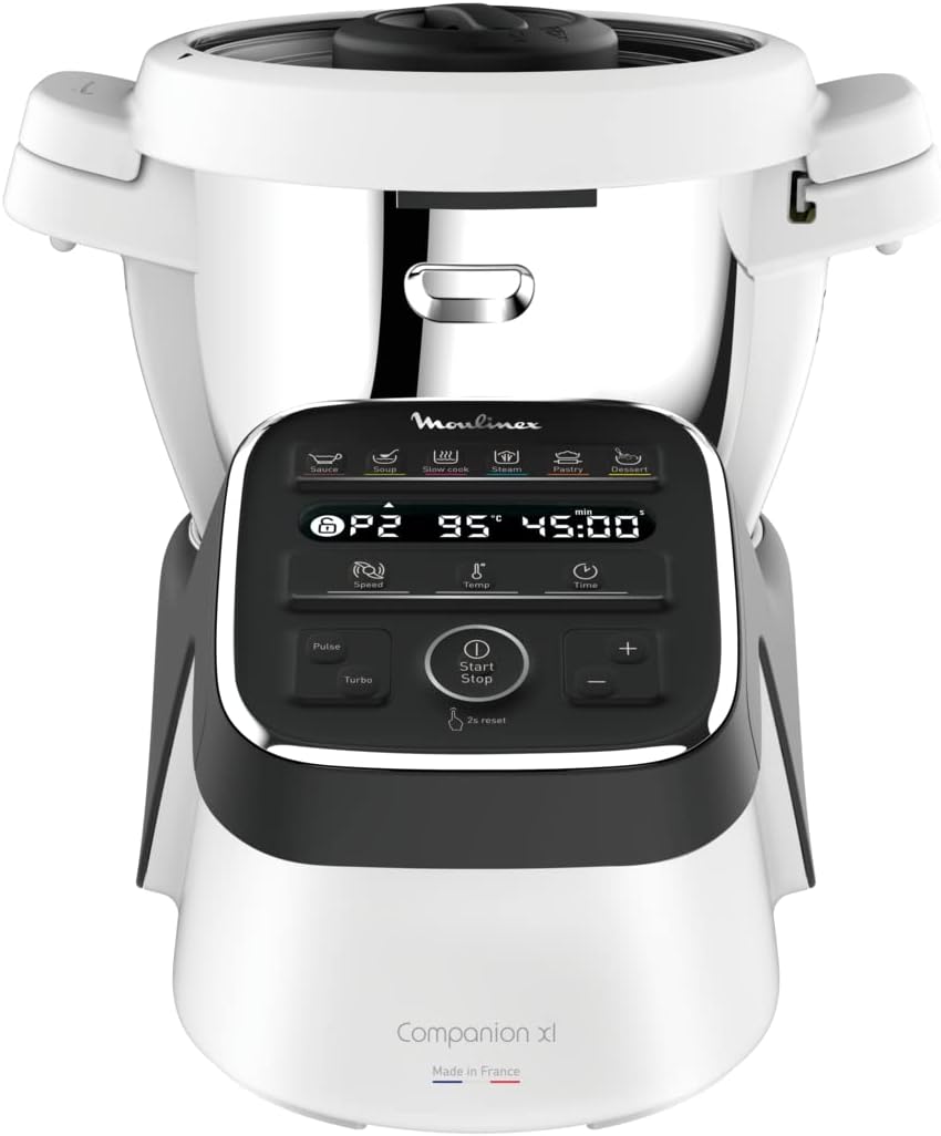 MOULINEX COMPANION XL Multifunctional Robot Cooker Bowl 4.5L 12 Programs Auto Soups Gazpacho Kitchen Robot Mixer Chopper Kneader 1550W HF80CB10