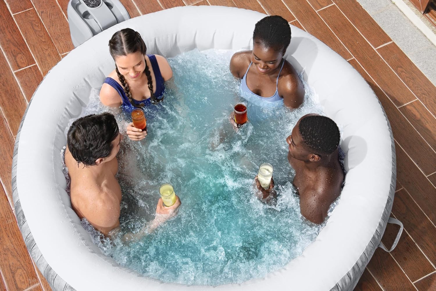 Spa gonflable rond BESTWAY Lay-Z-Spa® Miami Airjet™ 2 - 4 personnes