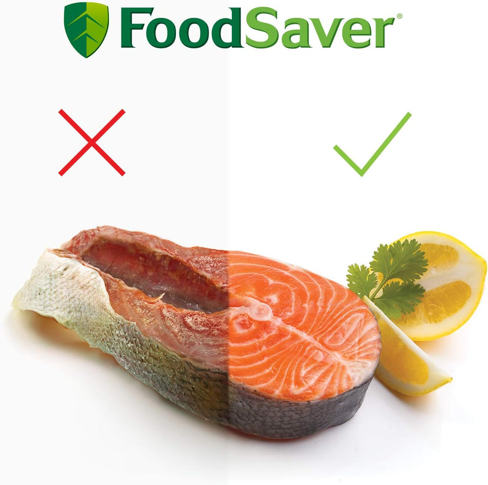 FoodSaver Machine Sous Vide avec compartiment de rangement pour rouleau et cutter, fonction marinade, inclus sacs de mise sous vide assortis et adaptateur intégré [FFS017X ]