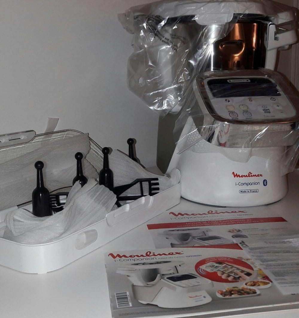 Moulinex i-Companion XL Edition Pâtisserie, 1550 W, Recettes illimitées, Température entre 30° et 150°, Capacité utile 3 L (10 pers), 12 accessoires dont 6 de pâtisserie, Fabriqué en France HF90E700