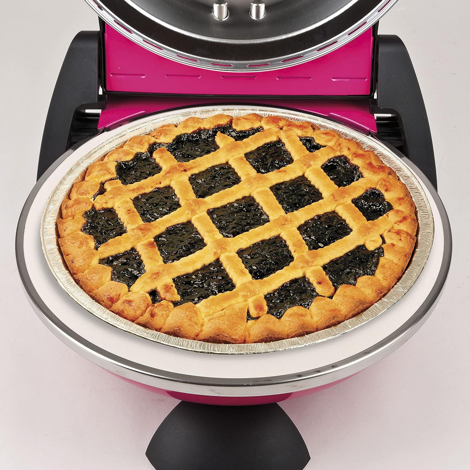 G3 Ferrari G10006 Pizza Express Delizia, 1200 W Pizza Oven, Adjustable Thermostat up to 400°C, Cooks Tasty Pizza in 5 Minutes, Double Resistance, Recipe Book and Spatulas Included - Black