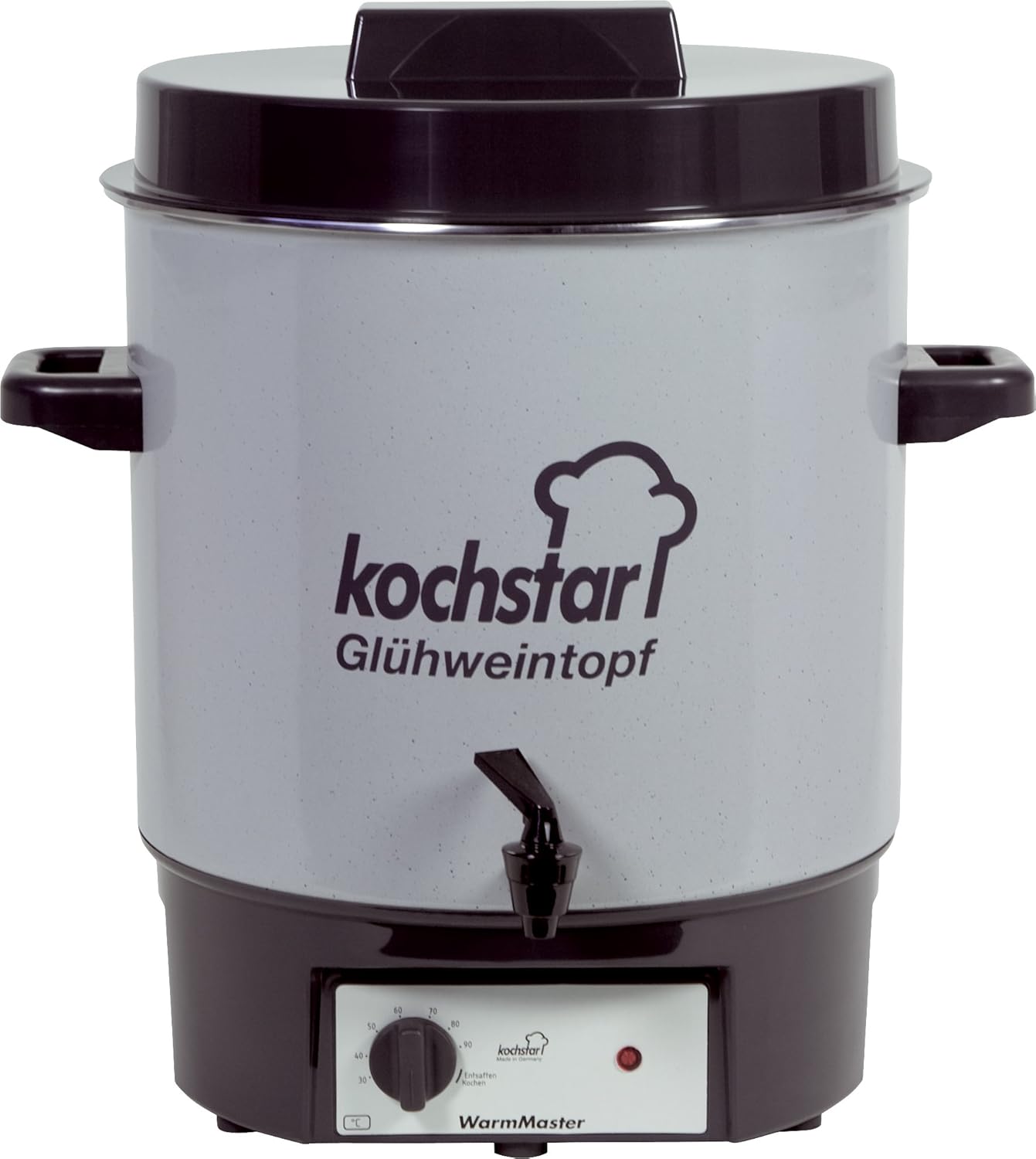 Kochstar K99104035 Electric Sterilizer with Thermostat and Tap 27 Litres 50 x 46.5 x 37 cm Grey
