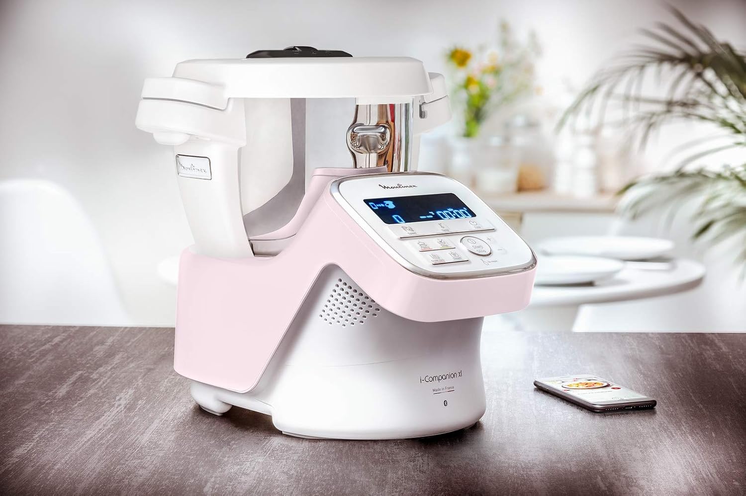 Moulinex i-Companion XL Edition Pâtisserie, 1550 W, Recettes illimitées, Température entre 30° et 150°, Capacité utile 3 L (10 pers), 12 accessoires dont 6 de pâtisserie, Fabriqué en France HF90E700