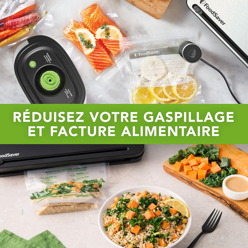 FoodSaver Professional Automated Vacuum Sealer | Storage Compartment for Roller and Cutter | Marinade Function | Includes Matching Vacuum Sealer Bags [FFS006X]