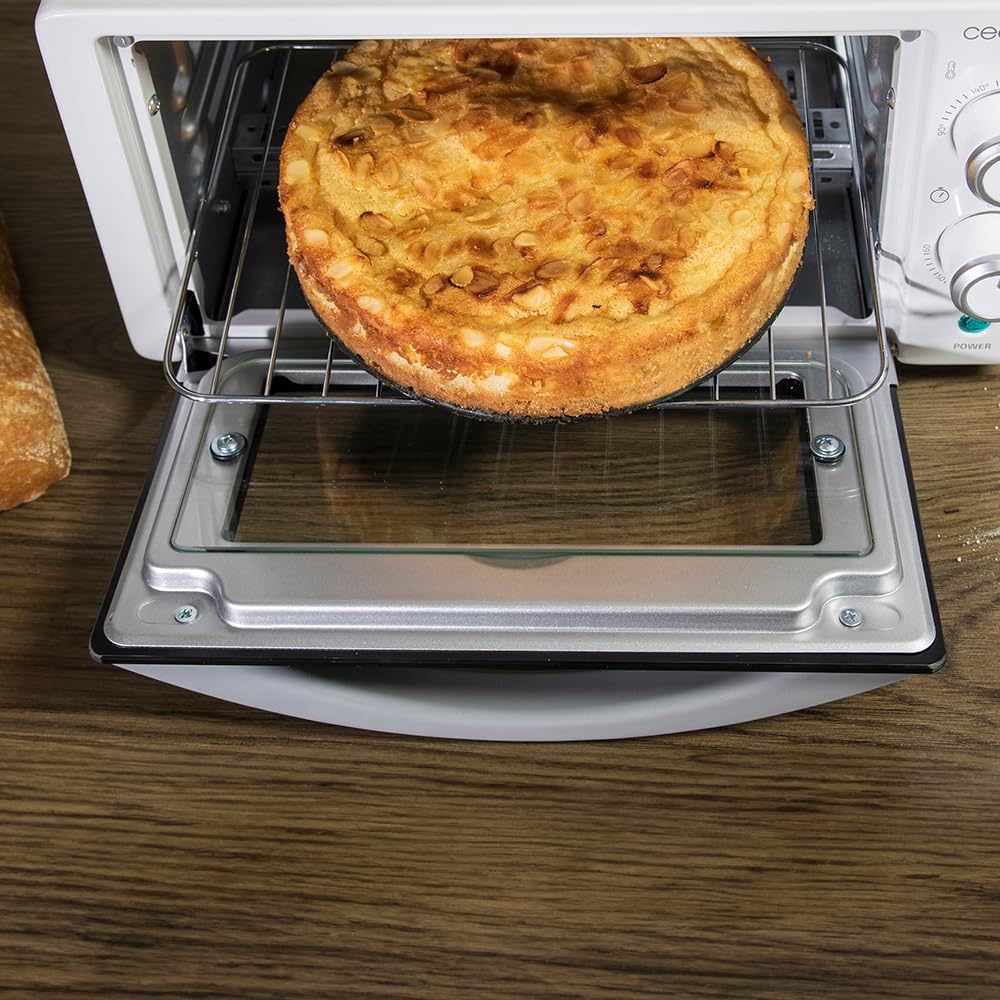 Cecotec Bake&Toast 4600 Black Gyro Countertop Oven, 46 L, 2000 W, 12 Combinable Heating Functions, Includes Rotating Spindle, Crumb Catcher Tray.